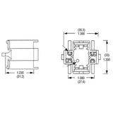 LH0219 10 or 13w G24q-1, GX24q-1 4 pin CFL lamp holder/socket with bottom snap in vertical mounting