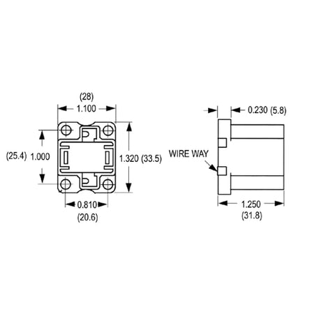 LH0227 13w GX23, GX23-2 2 pin CFL lamp holder/socket with 4 hole vertical mounting