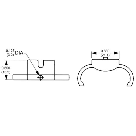 LH0268 2G11 4pin CFL lamp holder horizontal support with screw down mounting