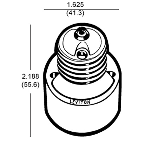 LH0291 E26/E27 medium base lamp holder/socket extender, extends lamp approximately 1 1/4"