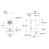 LH0292 Unshunted, screw down, compressible, horizontal contact HO/VHO lamp holder/socket