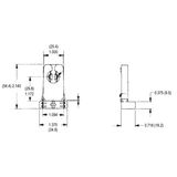 LH0294 Unshunted, screw down, disconnect, T8-T12 medium bipin lamp holder/socket