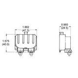 LH0327 2G11 base CFL horizontal lamp holder/socket with two hole mounting and press release