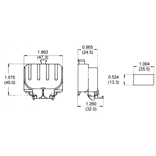 LH0328 2G11 base CFL horizontal lamp holder/socket with snap in mounting and press release