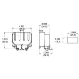 LH0328 2G11 base CFL horizontal lamp holder/socket with snap in mounting and press release