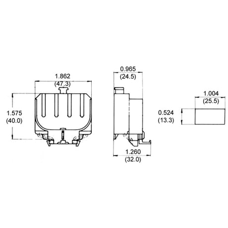 LH0328 2G11 base CFL horizontal lamp holder/socket with snap in mounting and press release