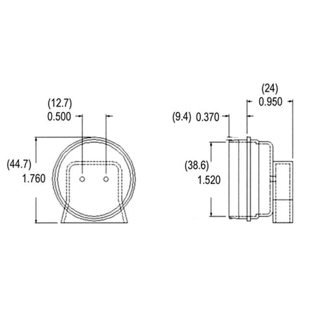 LH0339 T12 water resistant cap for LH0103/LH0104 lamp holders/sockets