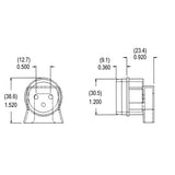 LH0340 T8 water resistant cap fits LH0105/LH0106/LH0474 & LH0475 lamp holders/sockets