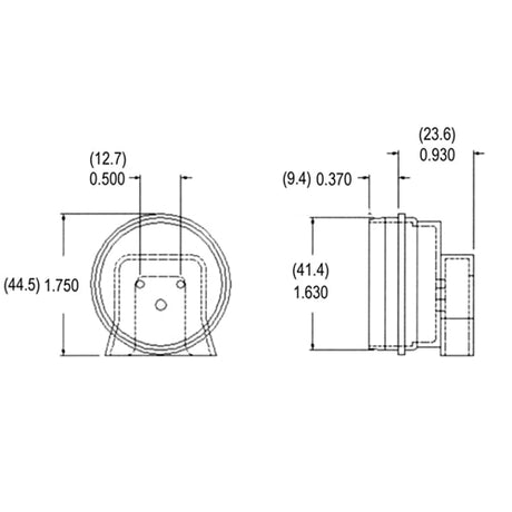 LH0341 T12 water resistant cap fits LH0105/LH0106/LH0474 & LH0475 lamp holder/sockets