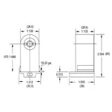 LH0348 Unshunted, T8-T12 stationary, push fit or screw down lamp holder/socket