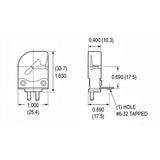 LH0352 Unshunted, T8, auto locking/ejection, right side lamp holder/socket with bracket