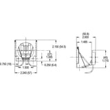 LH0354 GY5.3 halogen lamp holder/socket with mounting bracket and lamp housing