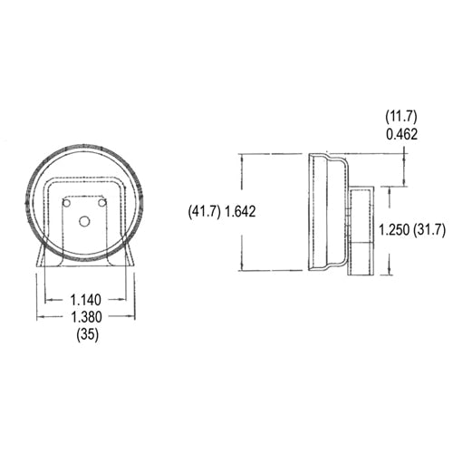 LH0359 Water resistant cap for GE Arctic lamps fits LH0105/LH0106 lamp holders/sockets