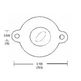 LH0368 Unshunted, HO/VHO lamp holder/socket for turret assemblies