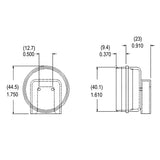 LH0371 T12 water resistant cap for LH0102 lamp holders/sockets