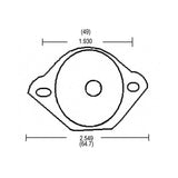 LH0372 Shunted, compressible with springs, slimline turret assembly lamp holder/socket