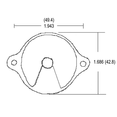 LH0373 Shunted, stationary, slimline turret assembly lamp holder/socket