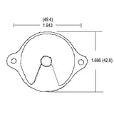 LH0373 Shunted, stationary, slimline turret assembly lamp holder/socket