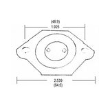 LH0383 Unshunted, medium bipin lamp holder/socket for turret assemblies