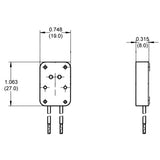 LH0390 G5.3 bipin halogen lamp holder/socket with mica front and 18" leads