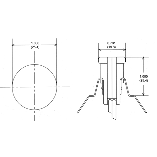 LH0391 E12 candelabra base lamp holder/socket with spring clips for mounting and 5" leads