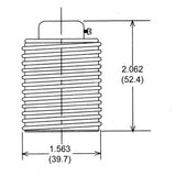 LH0406 E26/E27 medium base incandescent threaded lamp holder/socket, 1/8 IPS cap, and retaining ring