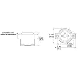 LH0409 E26/E27 med base incandescent lamp holder/socket with two hole mounting and screw terminals