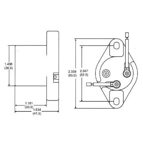 LH0422 E26/E27 medium base lamp holder/socket with two hole flanged mounting and 6" leads