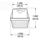 LH0436 E26/E27 4kv pulse rated med base HID lamp holder/socket with spring clip mounting and 9" leads