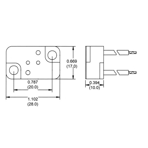 LH0445 G5.3 bipin halogen lamp holder/socket with mica cover, two hole mount and 12" leads