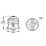 LH0458 Two prong outlet from E26/E27 medium base lamp holder/socket converter