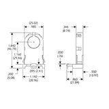 LH0477 Shunted, rotary locking, push fit T8-T12 lamp holder/socket without stop/post