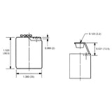 LH0478 E26/E27 medium base lamp holder/socket with 1/8 IPS hickey and screw terminals