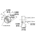 LH0494 GU7 halogen turn and lock lamp holder/socket with 12" leads