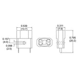 LH0512 Wedge base incandescent lamp holder/socket with solder leg connectors