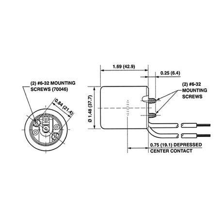 LH0522 E26/E27, 4kv pulse rated HID lamp holder/socket with captive screws and 9" leads