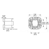 LH0529 26w, 32w, 42w G24q-3, GX24q-3 base 4 pin CFL lamp holder/socket with 4 hole vertical mounting