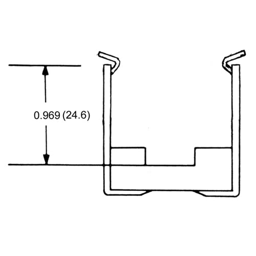 LH0530 Starter base lamp holder/socket with spring clip mounting