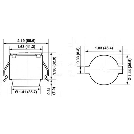 LH0542 E26/E27 medium base lamp holder/socket with spring clip mounting and 8" leads