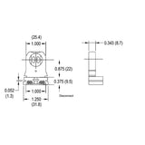 LH0547 Disconnect, medium bipin lamp holder/socket with slide on mounting