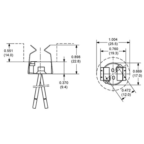 LH0552 GU5.3 bipin halogen lamp holder/socket with threaded mounting holes, bracket and 7" leads