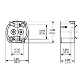 LH0559 G12 5kv pulse rated bipin HID lamp holder/socket with two hole mounting