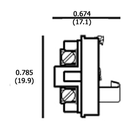 LH0573 E12 candelabra insert lamp holder/socket part of three part system with set screw terminals