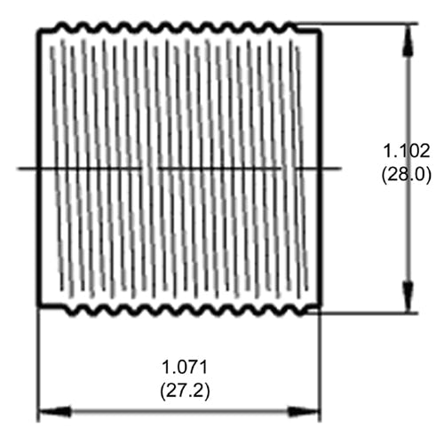 LH0575 E12 candelabra threaded barrel lamp holder/socket part of three part system