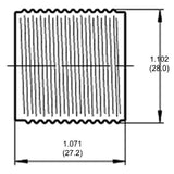 LH0575 E12 candelabra threaded barrel lamp holder/socket part of three part system