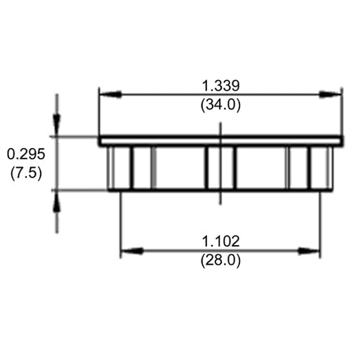 LH0576 Screw ring for certain E12 candelabra and E14 euro-candelabra lamp holders/sockets