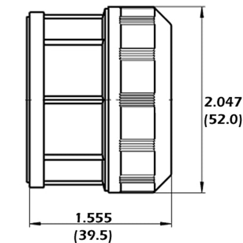 LH0588 Linear fluorescent T12 Screw ring for LH0335 water resistant lamp holder/socket