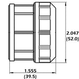 LH0588 Linear fluorescent T12 Screw ring for LH0335 water resistant lamp holder/socket