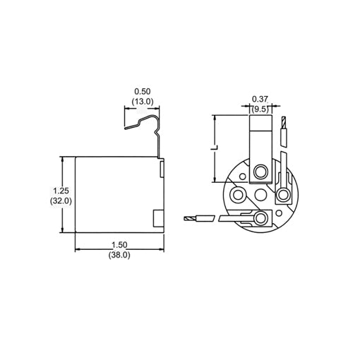 LH0596 E26/E27 medium base lamp holder/socket with spring clip mounting and 9" leads