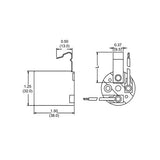 LH0596 E26/E27 medium base lamp holder/socket with spring clip mounting and 9" leads